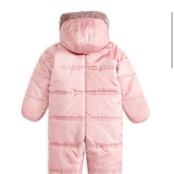 Baby girl bow detail snowsuit - Picture 10 of 10